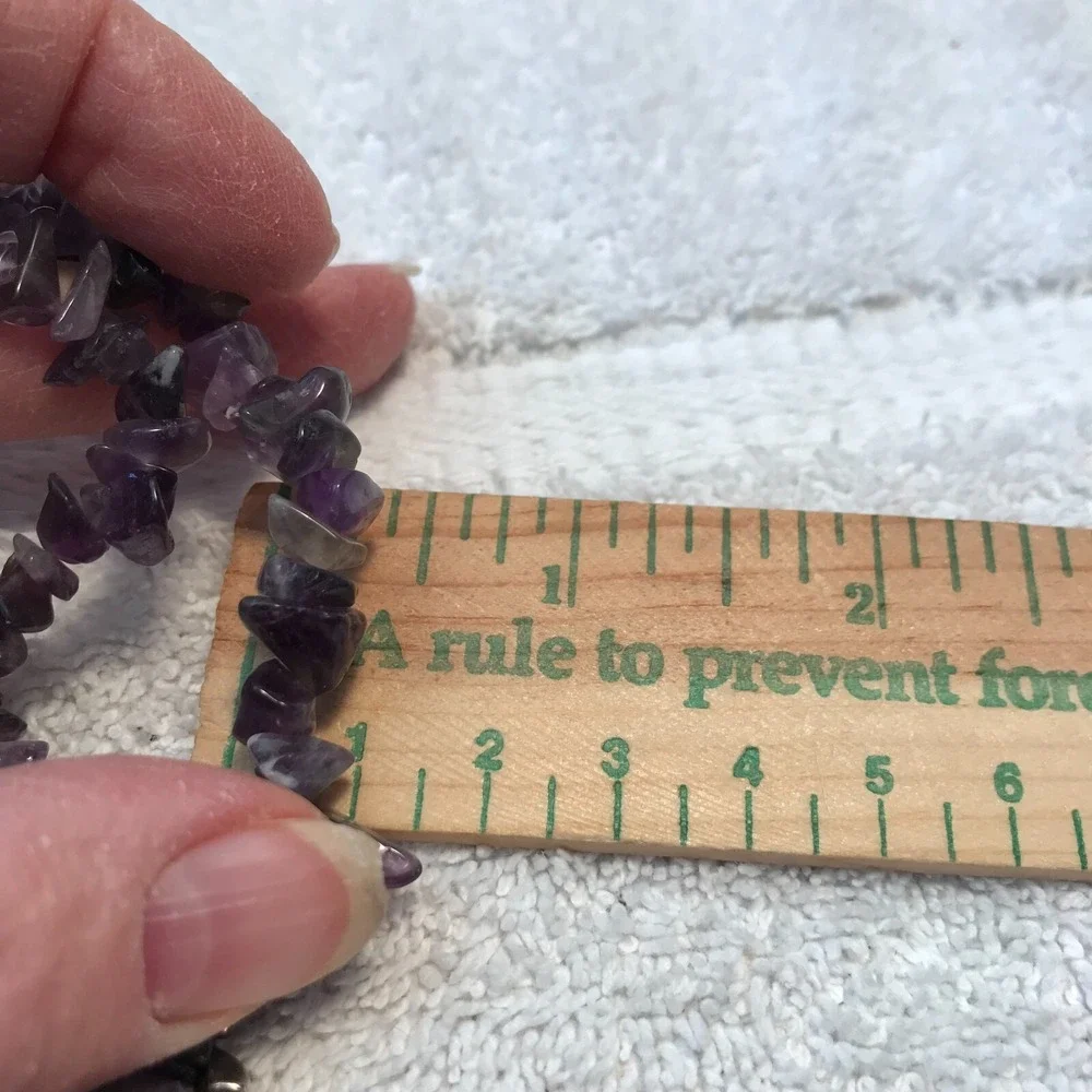 Avon 2006 Semi-Prercious‎ Chip Necklace Amethyst